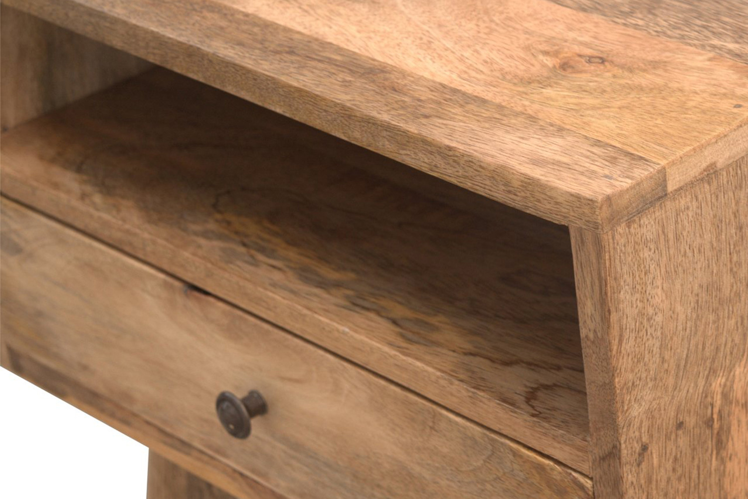 Artisan Modern Open Slot Bedside - Oak-ish