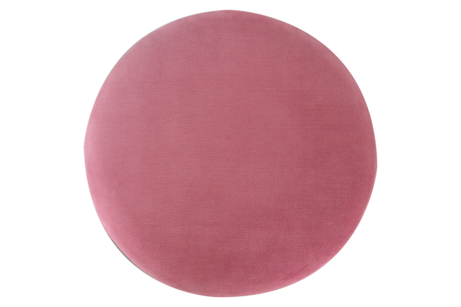 Artisan Footstool with Base - Velvet, Pink, Wooden