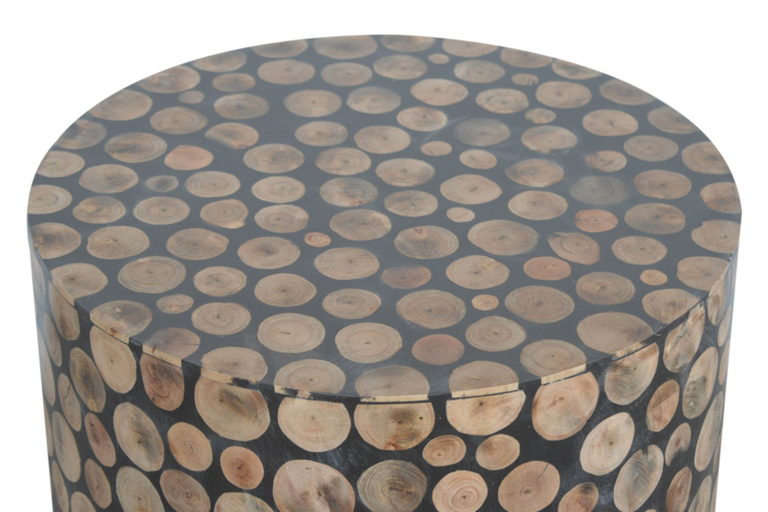 Artisan Tree Trunk Style Footstool - Round