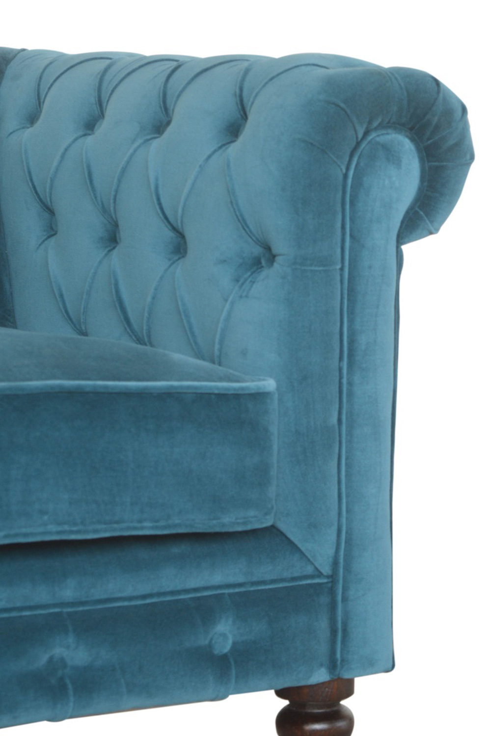 Artisan Chesterfield Sofa with 2 Seater - Teal, Velvet