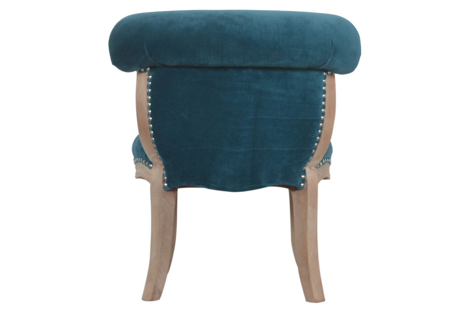 Artisan Studded Chair - Velvet, Teal
