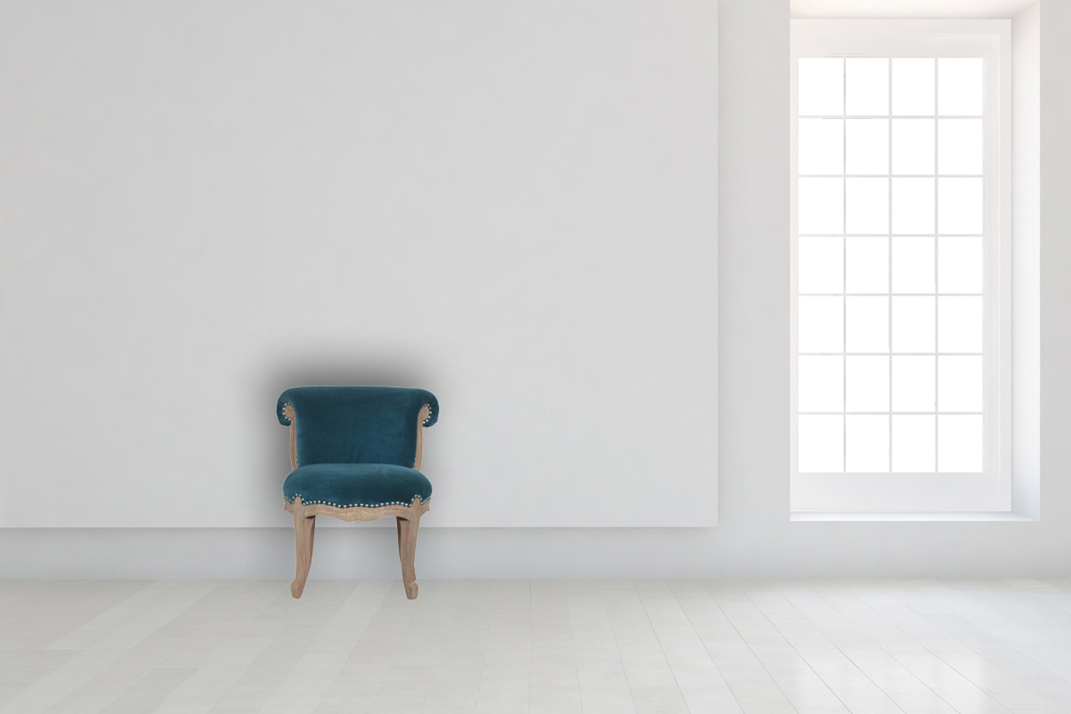 Artisan Studded Chair - Velvet, Teal