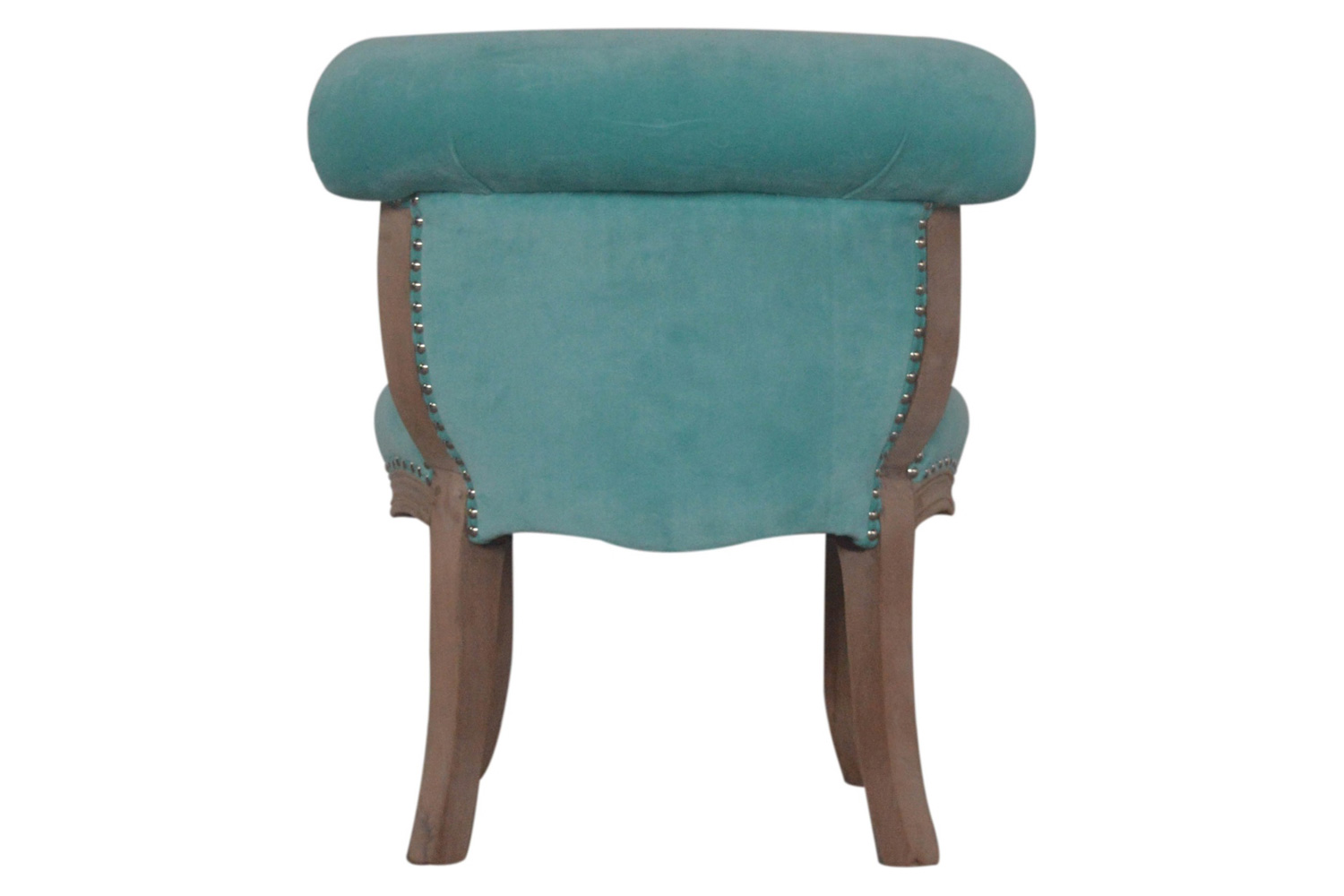 Artisan Studded Chair - Velvet, Aqua