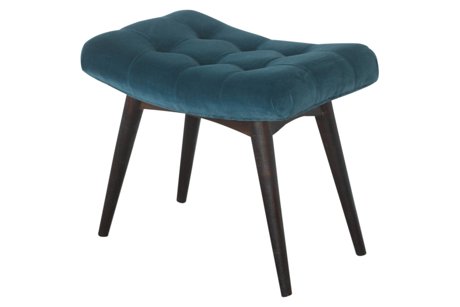 Artisan Curved Bench - Teal, Velvet