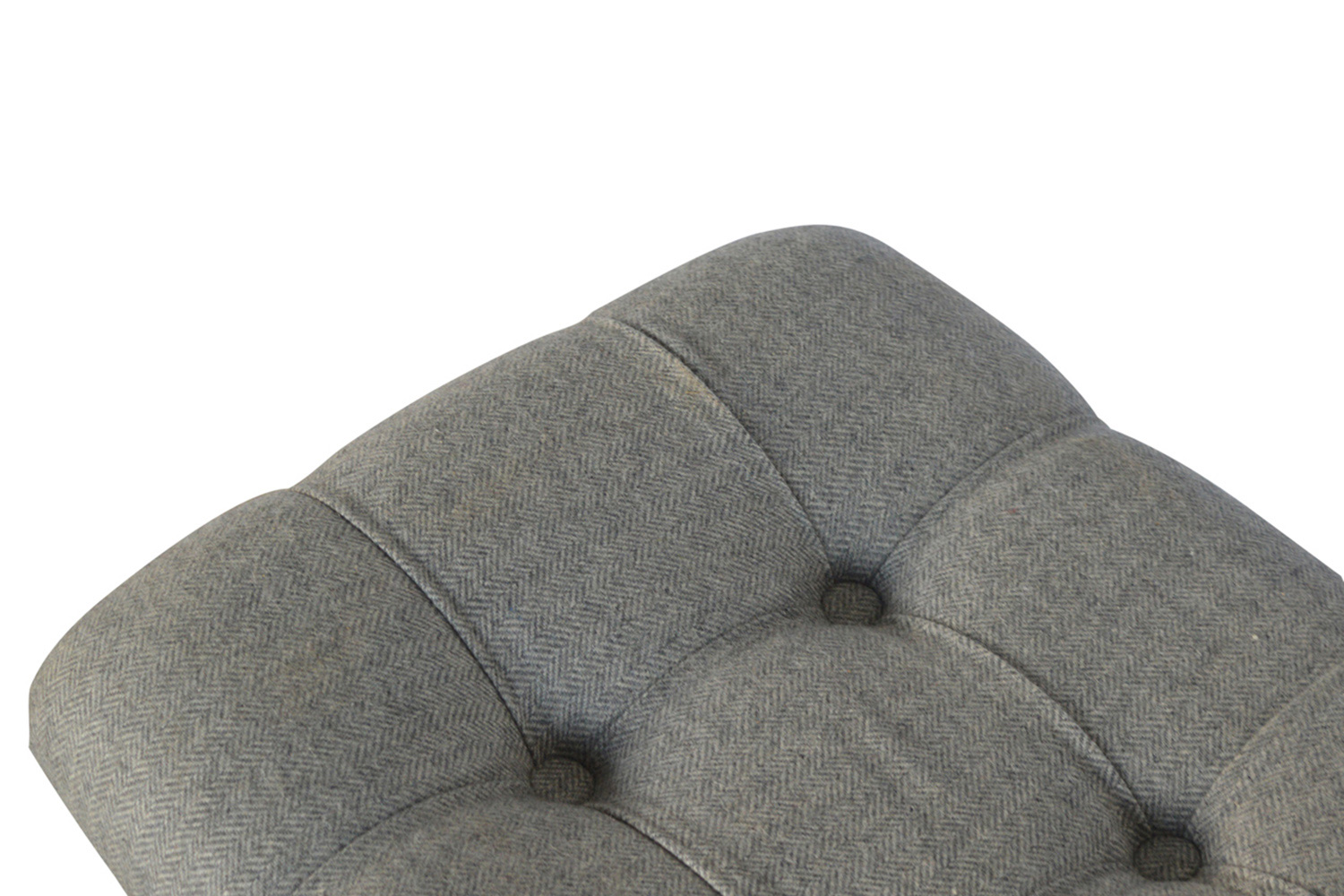 Artisan Curved Bench - Gray, Tweed
