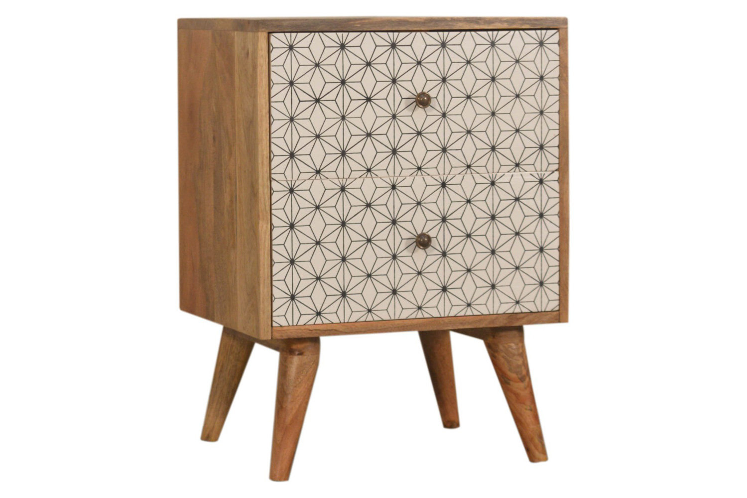 Artisan Prima Bedside with 2 Drawers - Short Legs