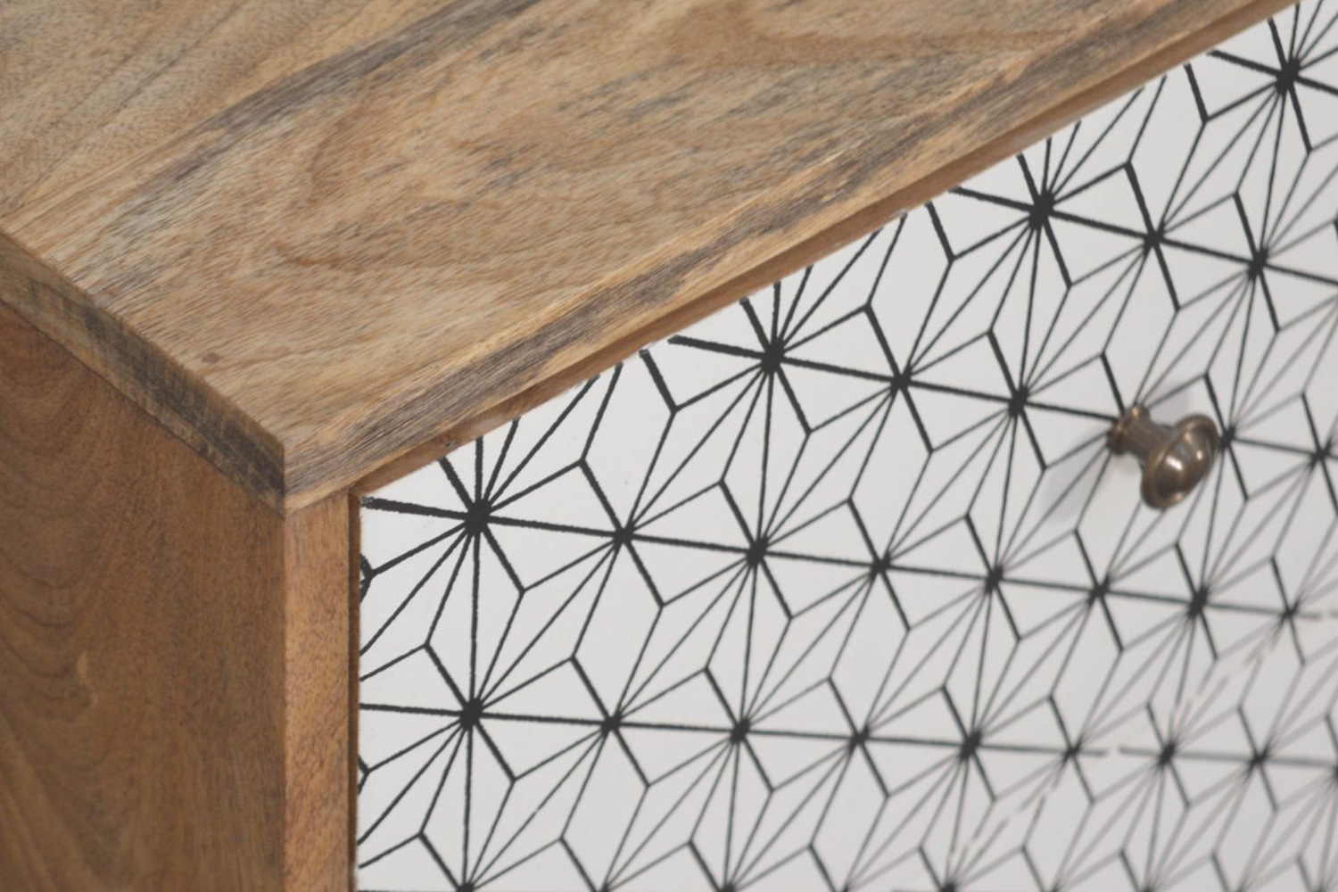 Artisan Prima Bedside with 2 Drawers - Short Legs