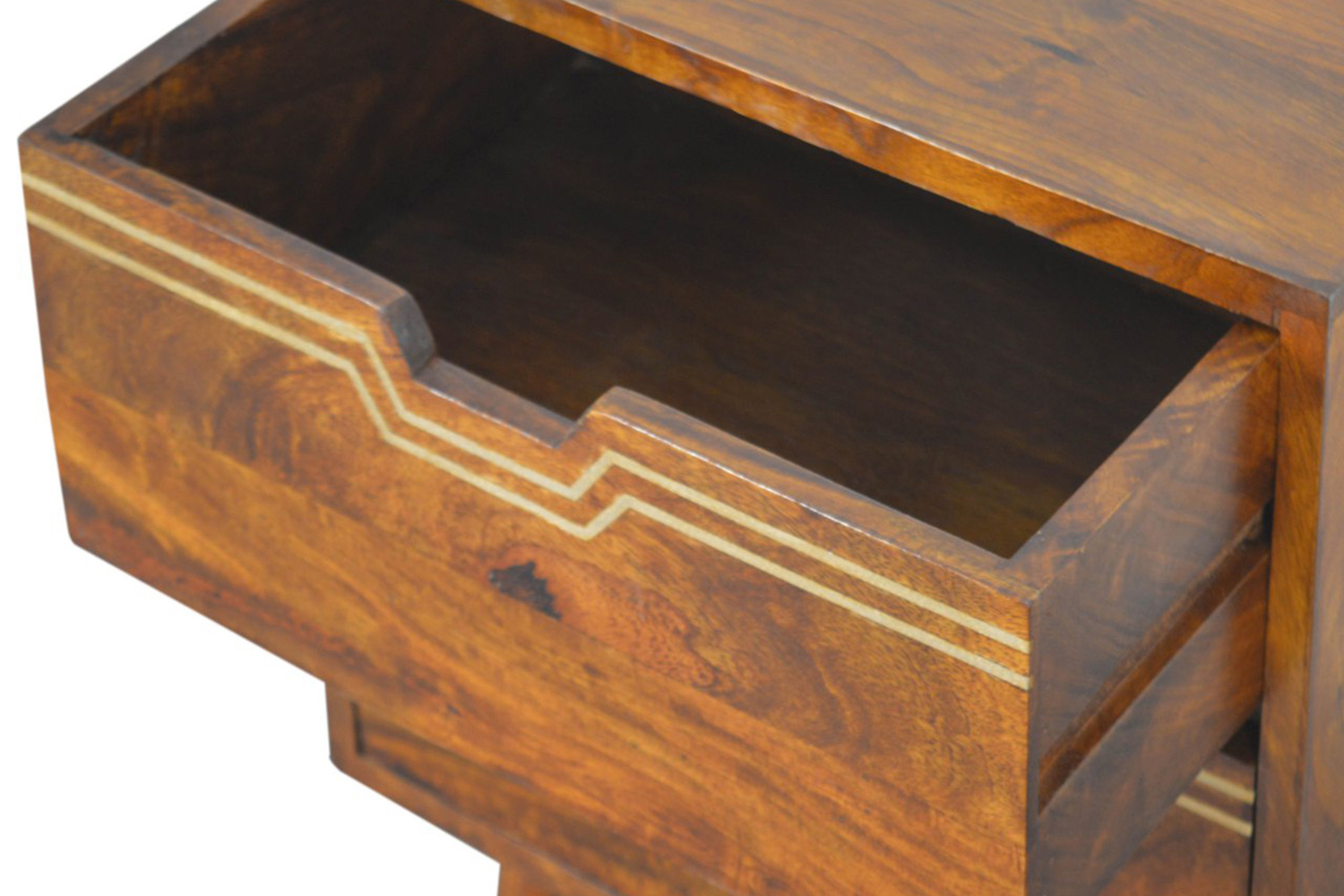 Artisan - Multi Bedside with Removeable Drawers in Chestnut