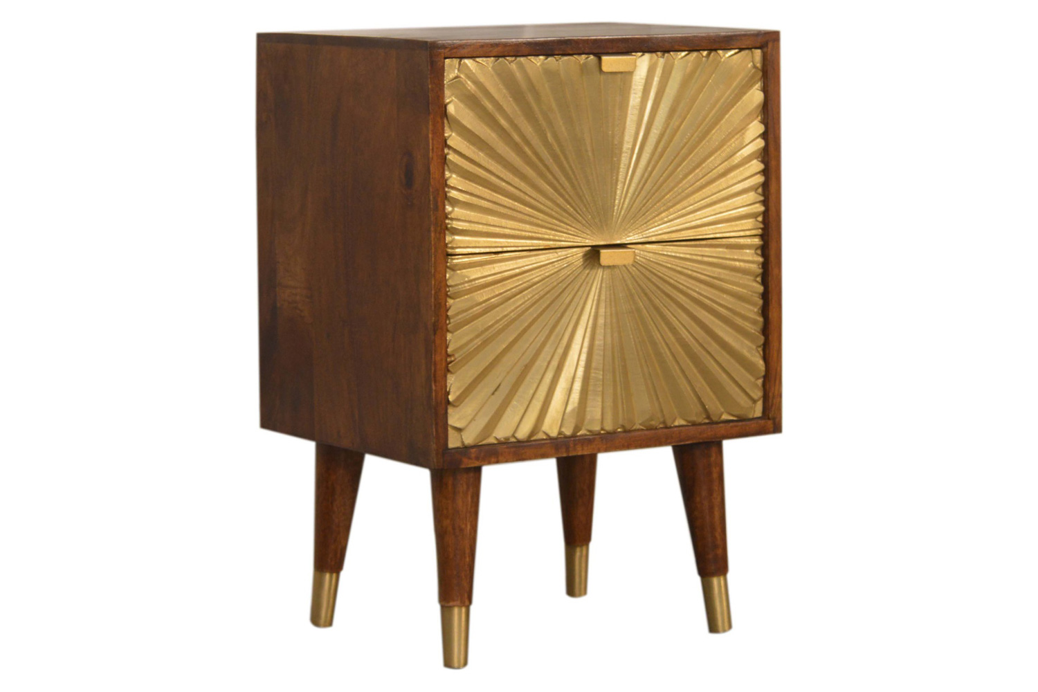 Artisan Manila Gold Bedside - 2 Drawers