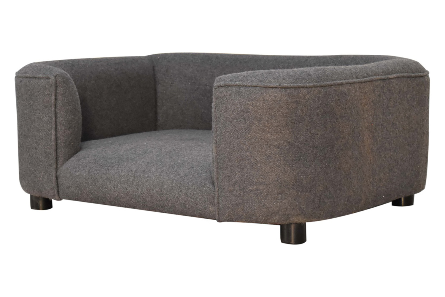 Artisan Battleship Pet Sofa Bed - Tweed