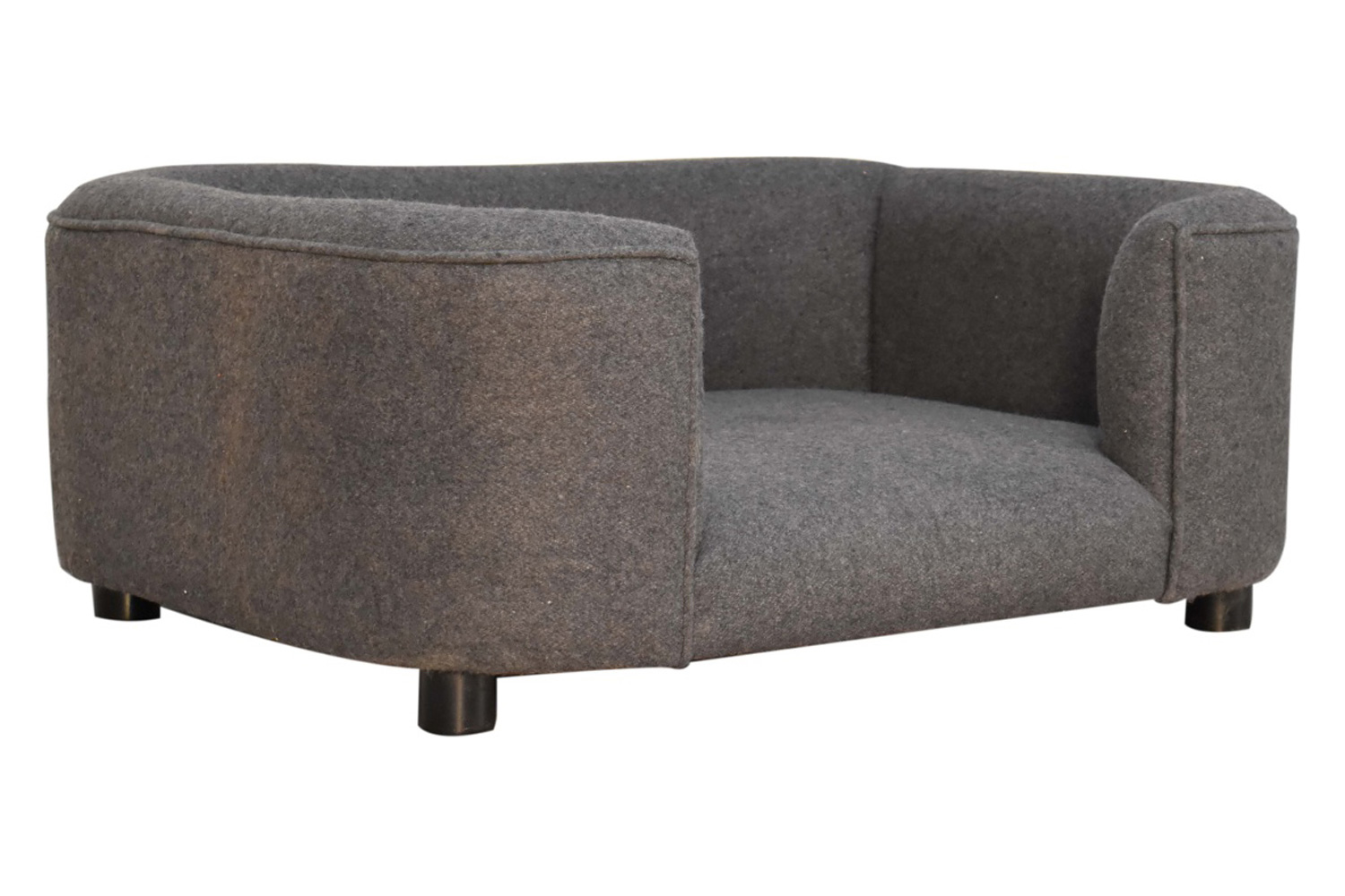 Artisan Battleship Pet Sofa Bed - Tweed