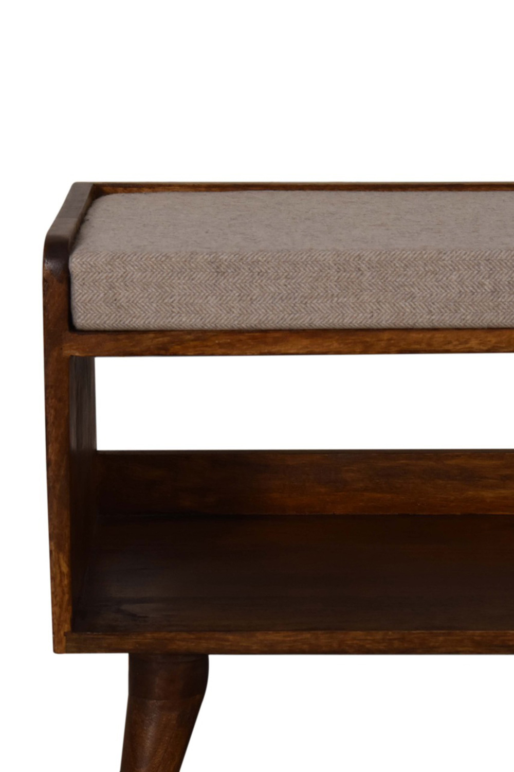 Artisan Nordic Seat Pad Storage Bench - Brown, Tweed