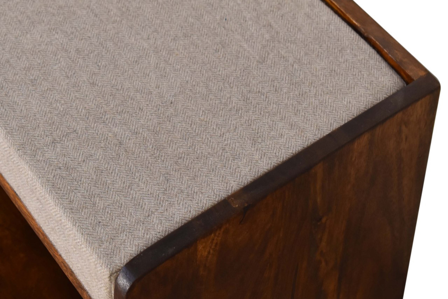 Artisan Nordic Seat Pad Storage Bench - Brown, Tweed
