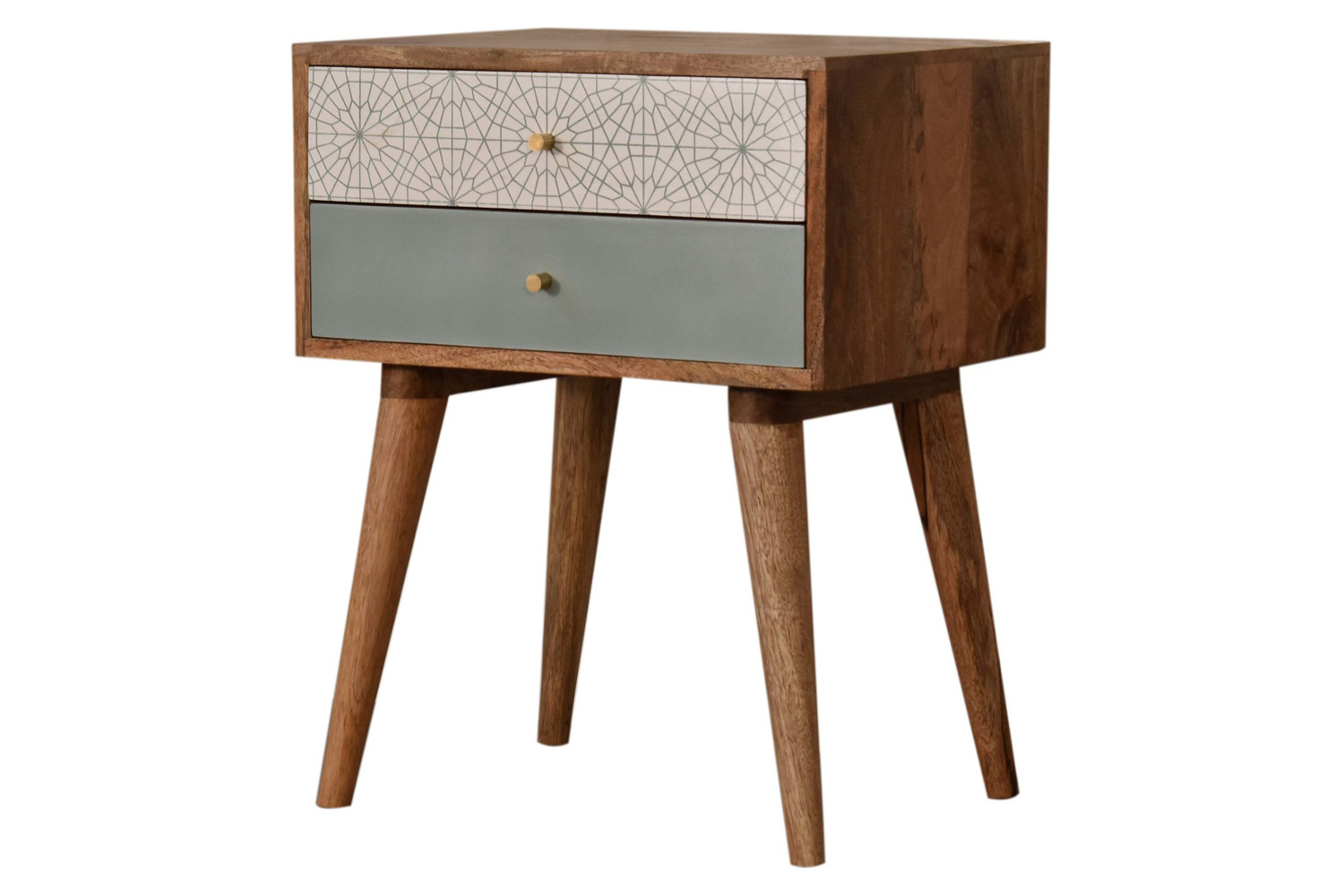 Artisan Patterned Bedside - Green