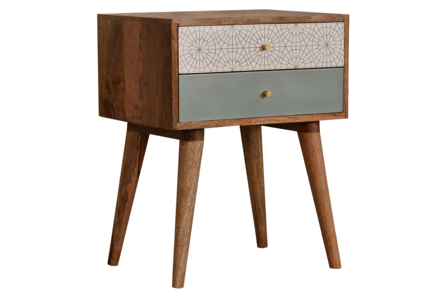 Artisan Patterned Bedside - Green