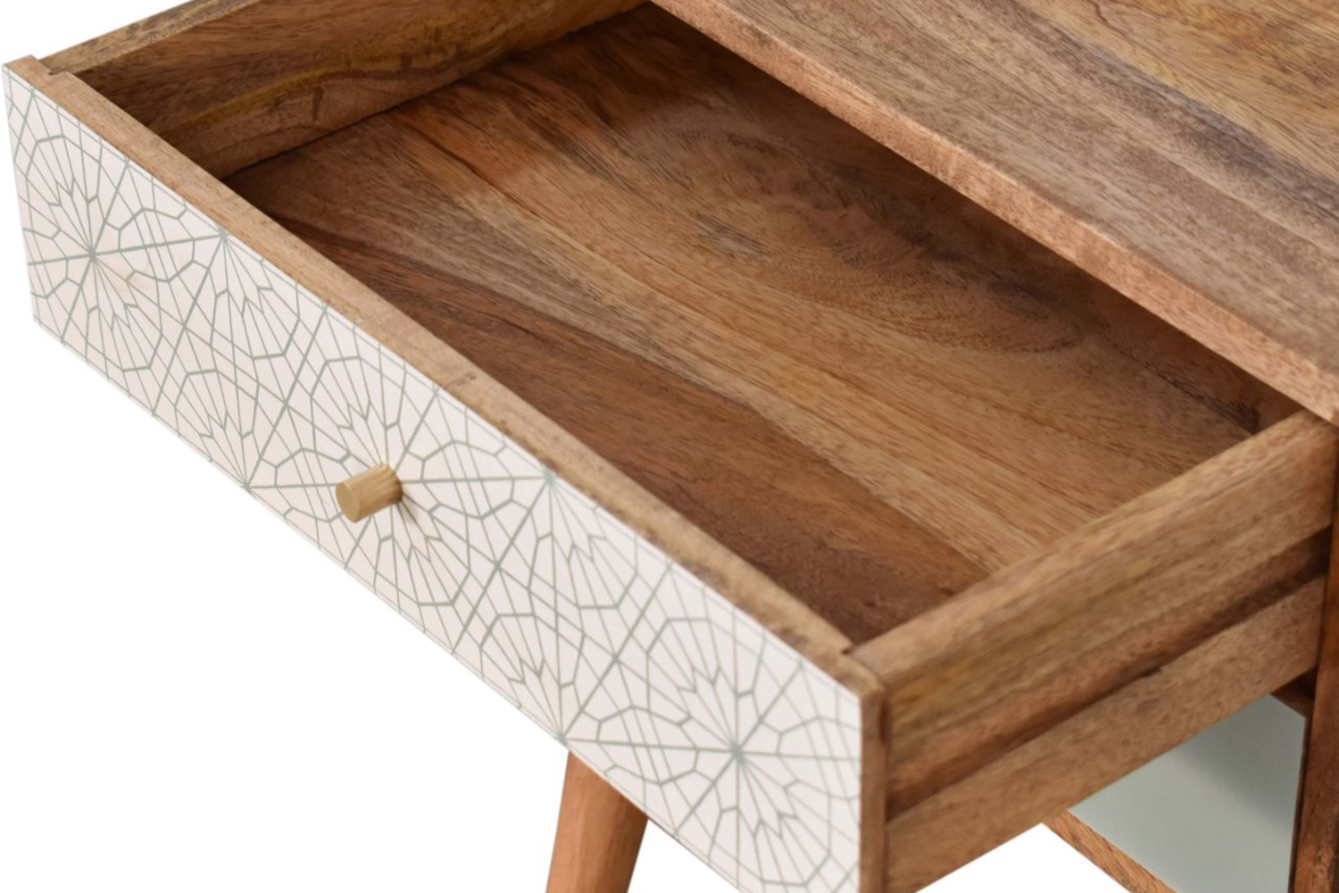 Artisan Patterned Bedside - Green