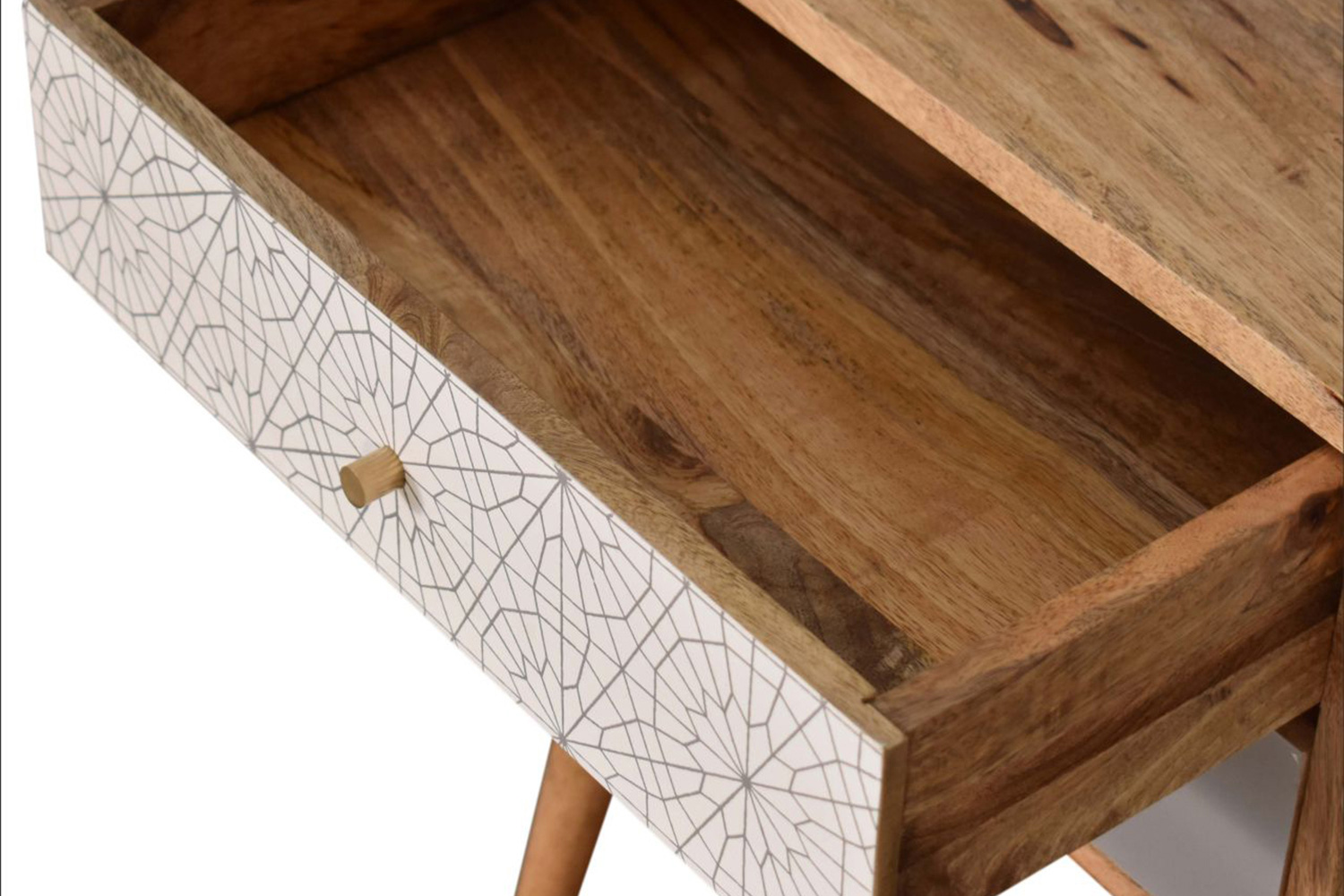 Artisan Patterned Bedside - Gray