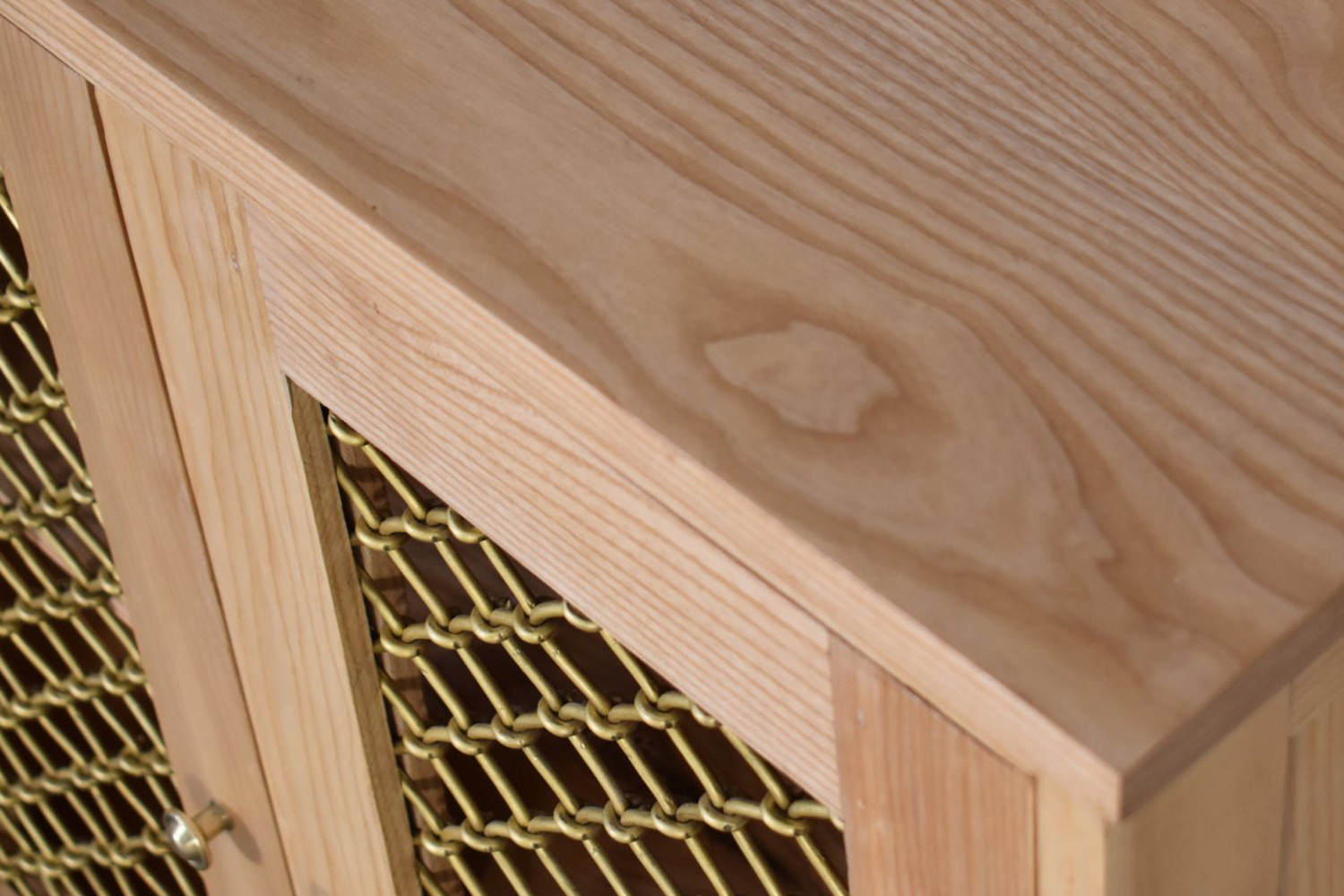 Artisan Caged Cabinet - Oak-ish