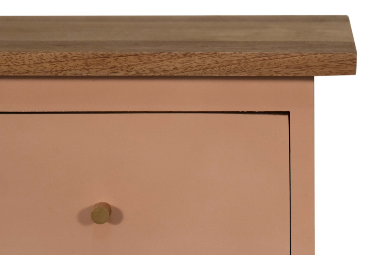 Artisan Hand Painted Bedside - Blush Pink