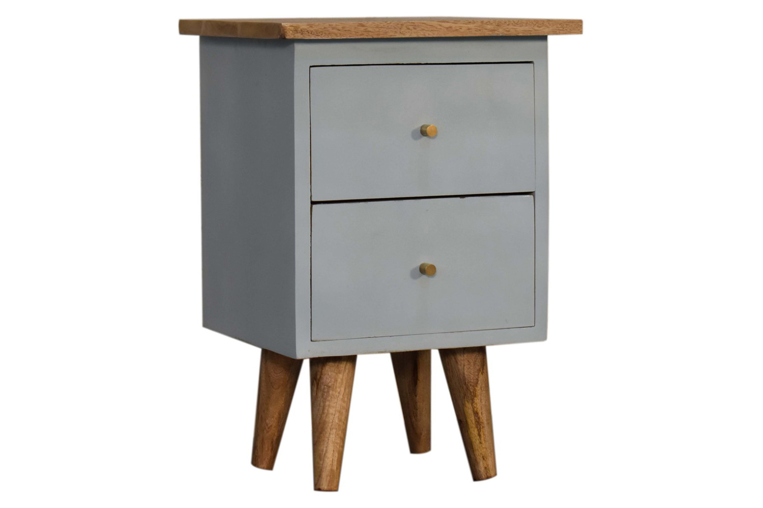 Artisan Hand Painted Bedside - Sky Blue