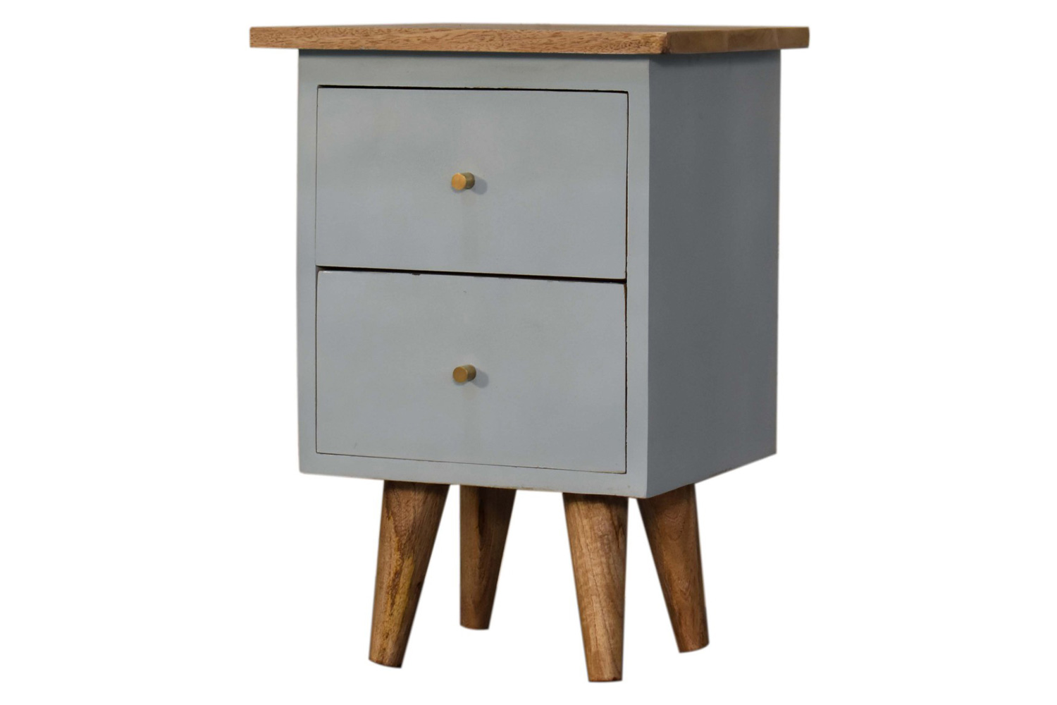 Artisan Hand Painted Bedside - Sky Blue