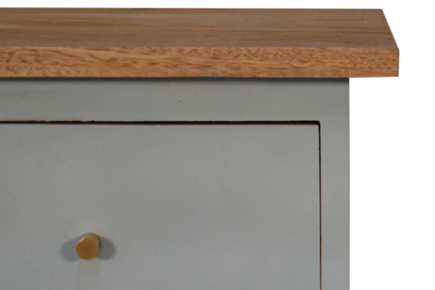 Artisan Hand Painted Bedside - Sky Blue
