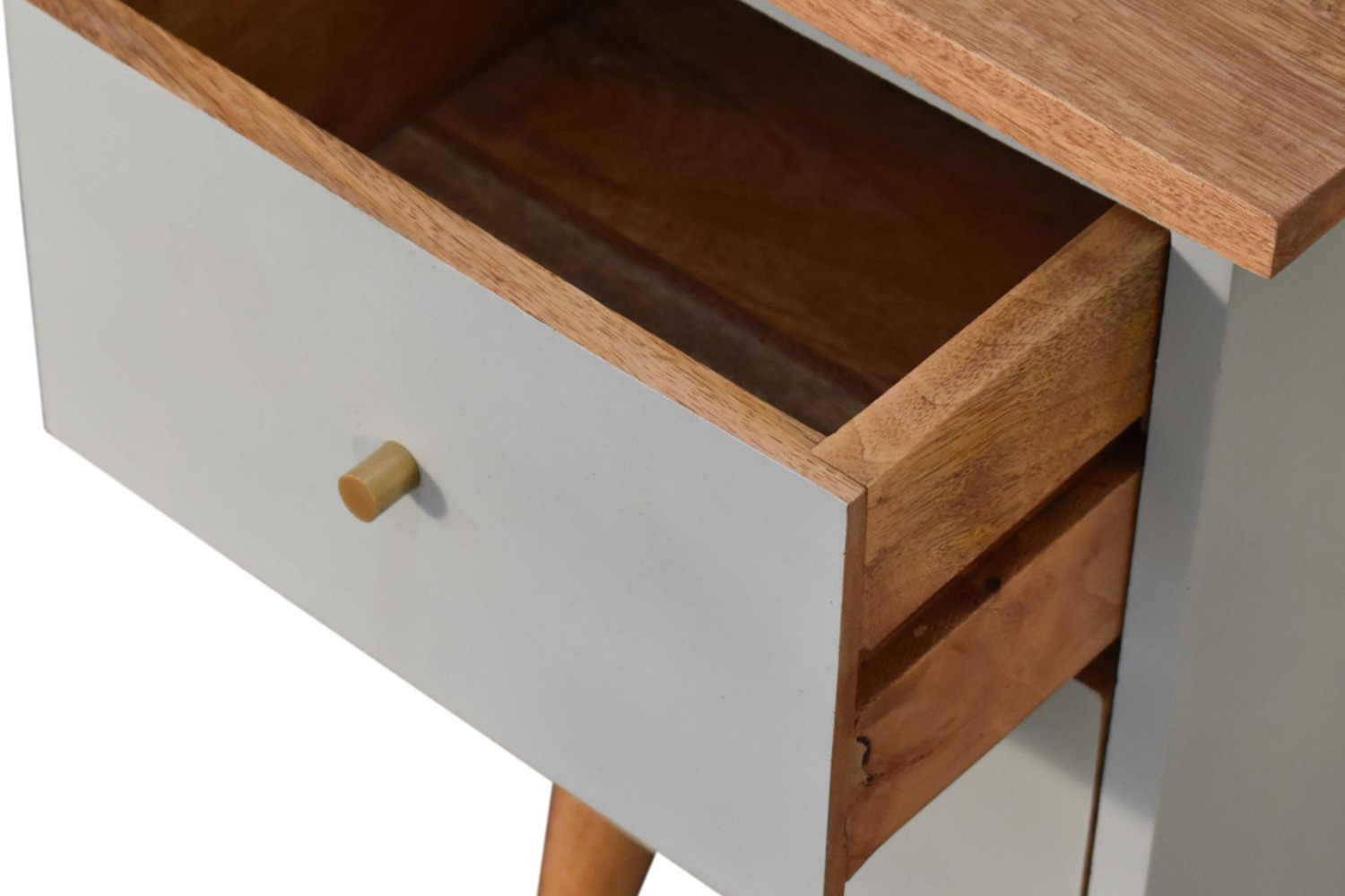 Artisan Hand Painted Bedside - Sky Blue