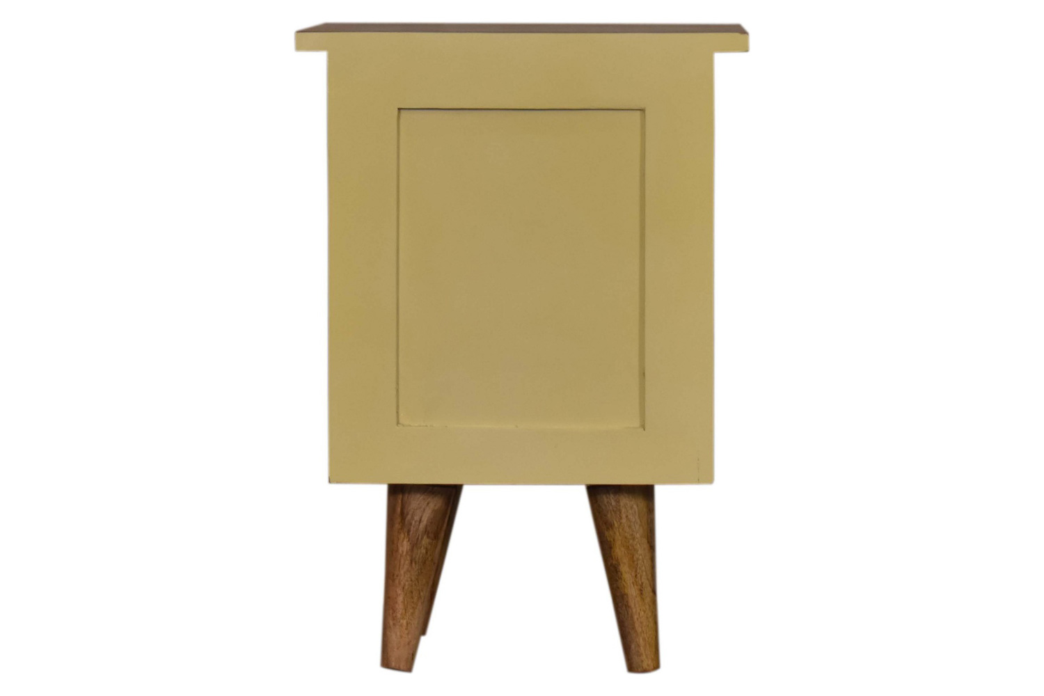 Artisan Hand Painted Bedside - Yellow