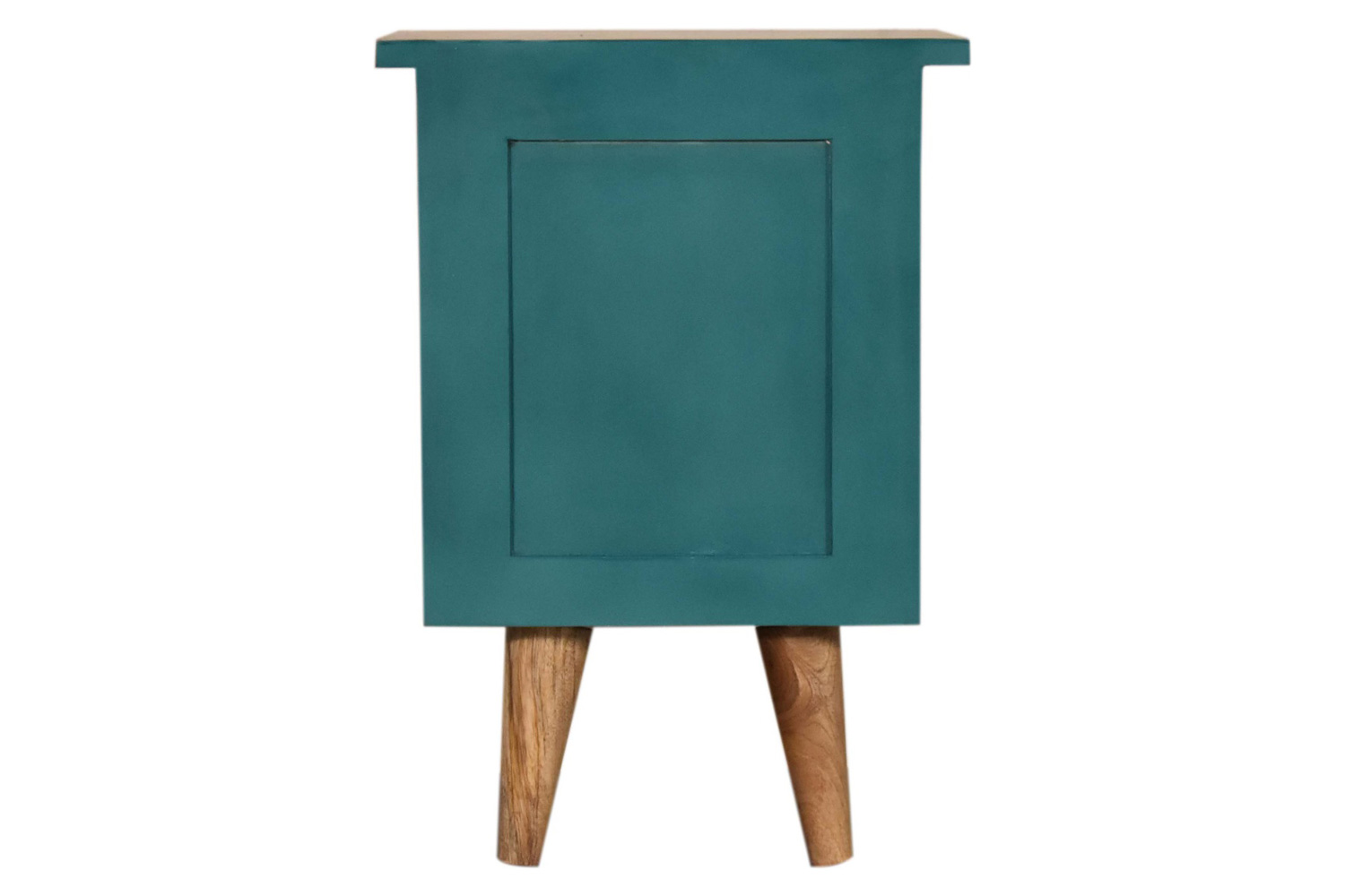 Artisan Hand Painted Bedside - Teal