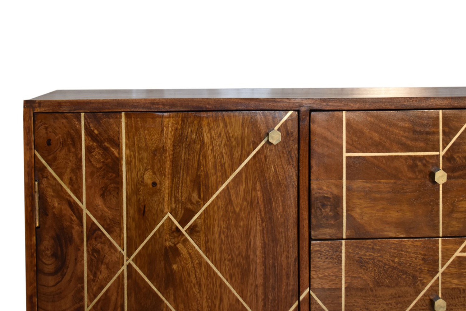 Artisan - Gold Inlay Cabinet in Chestnut