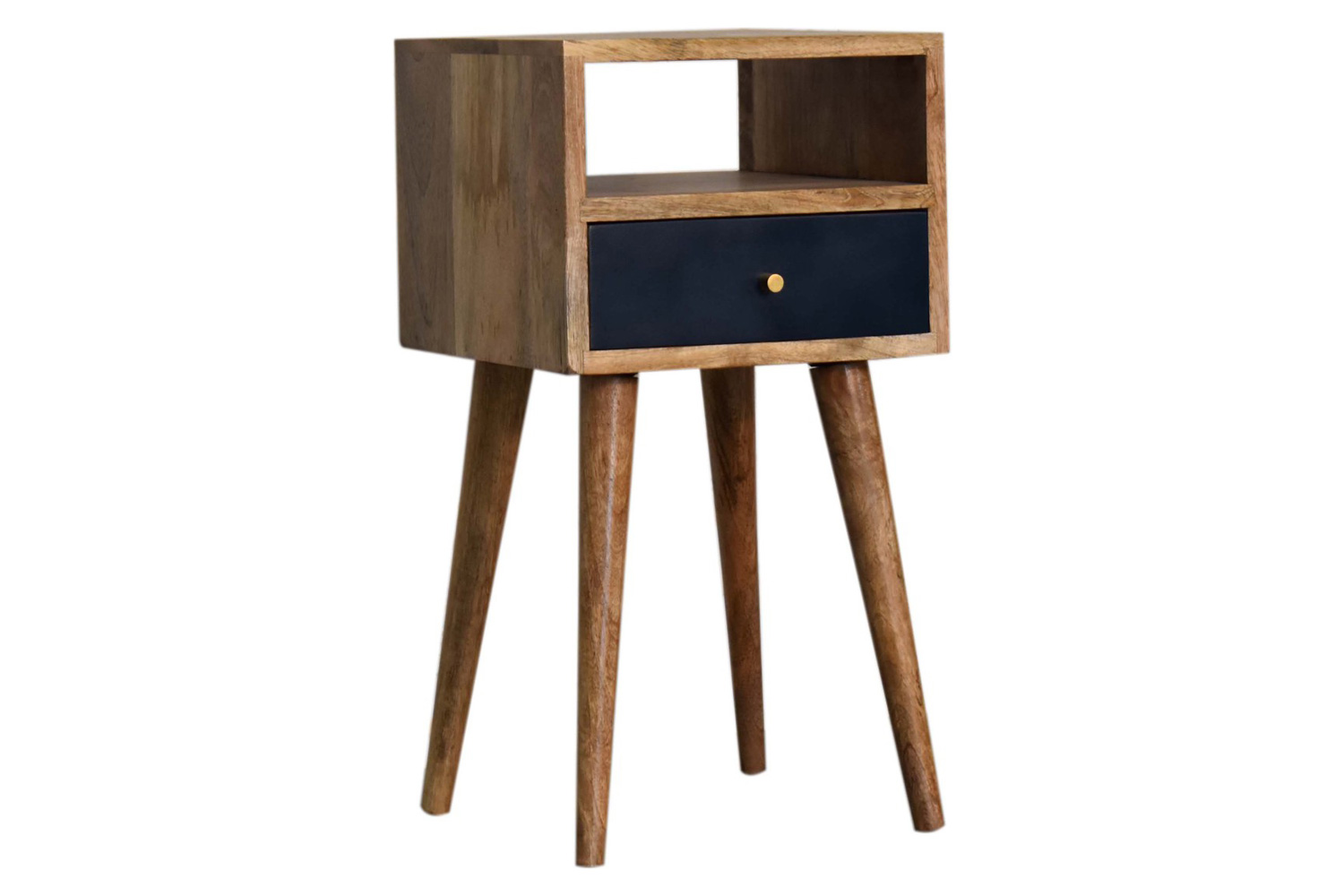 Artisan Mini Hand Painted Bedside - Navy Blue