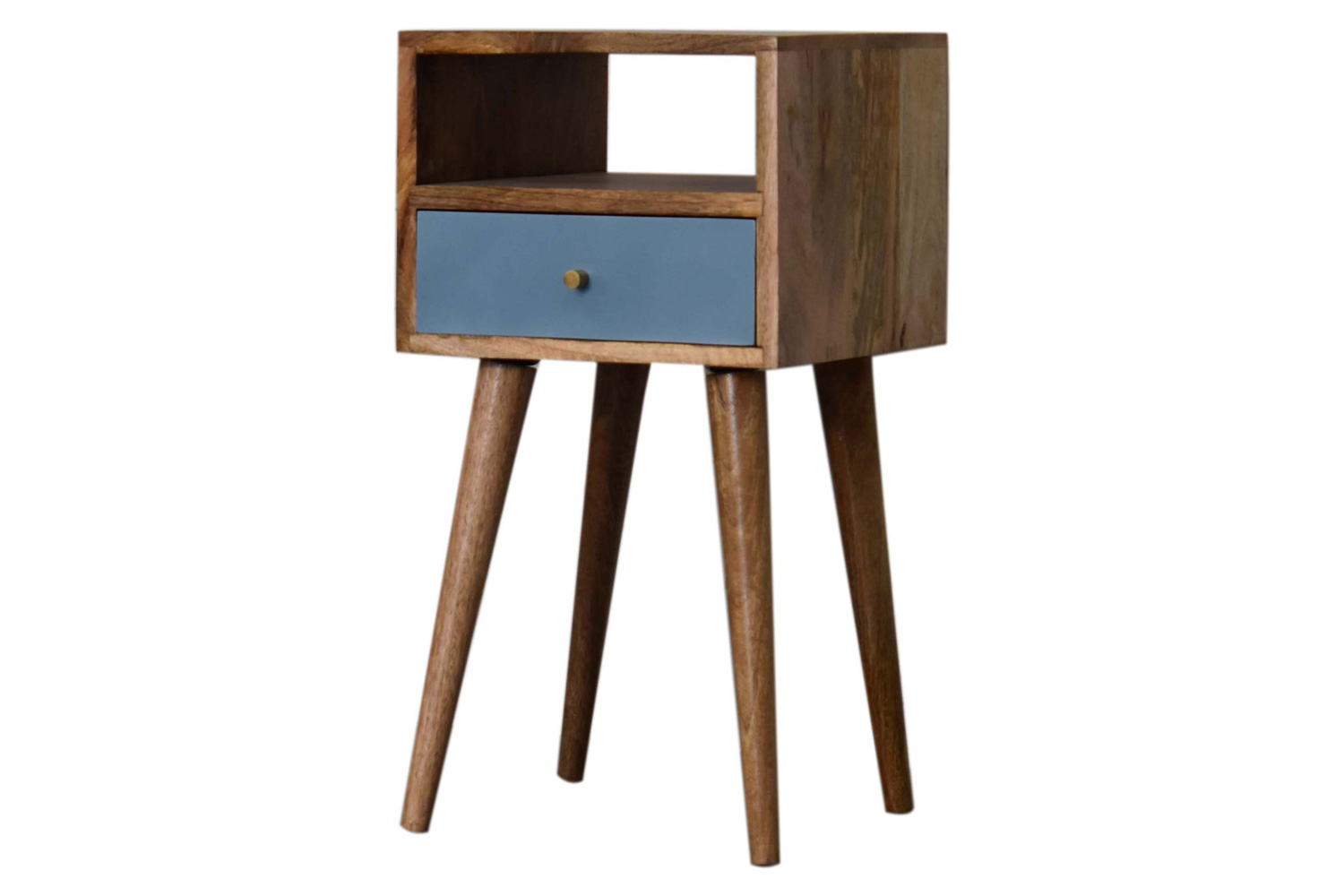 Artisan Mini Hand Painted Bedside - Blue