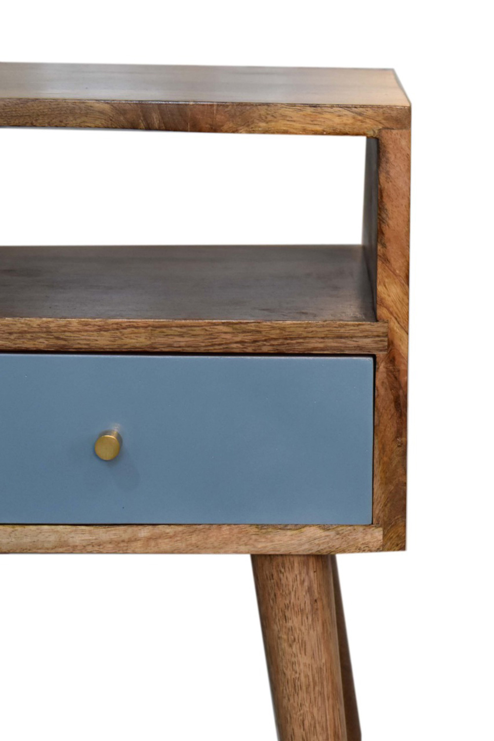 Artisan Mini Hand Painted Bedside - Blue