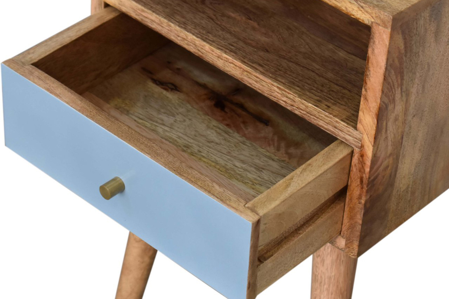 Artisan Mini Hand Painted Bedside - Blue