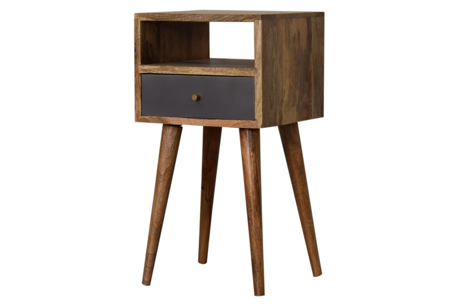 Artisan Mini Hand Painted Bedside - Slate Gray