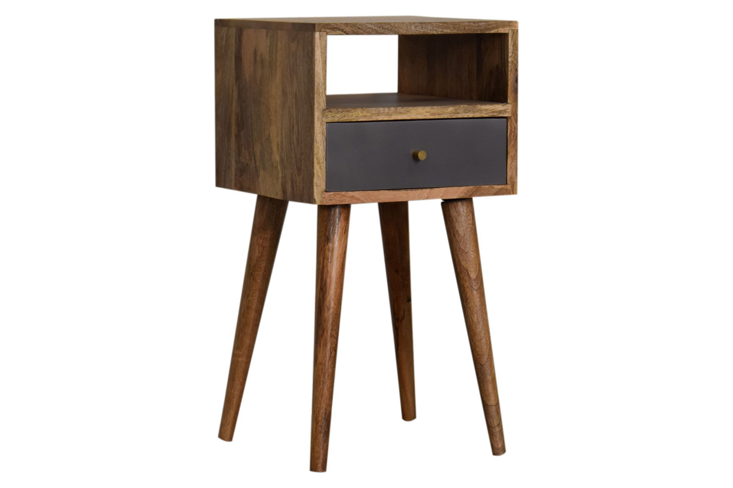 Artisan Mini Hand Painted Bedside - Slate Gray
