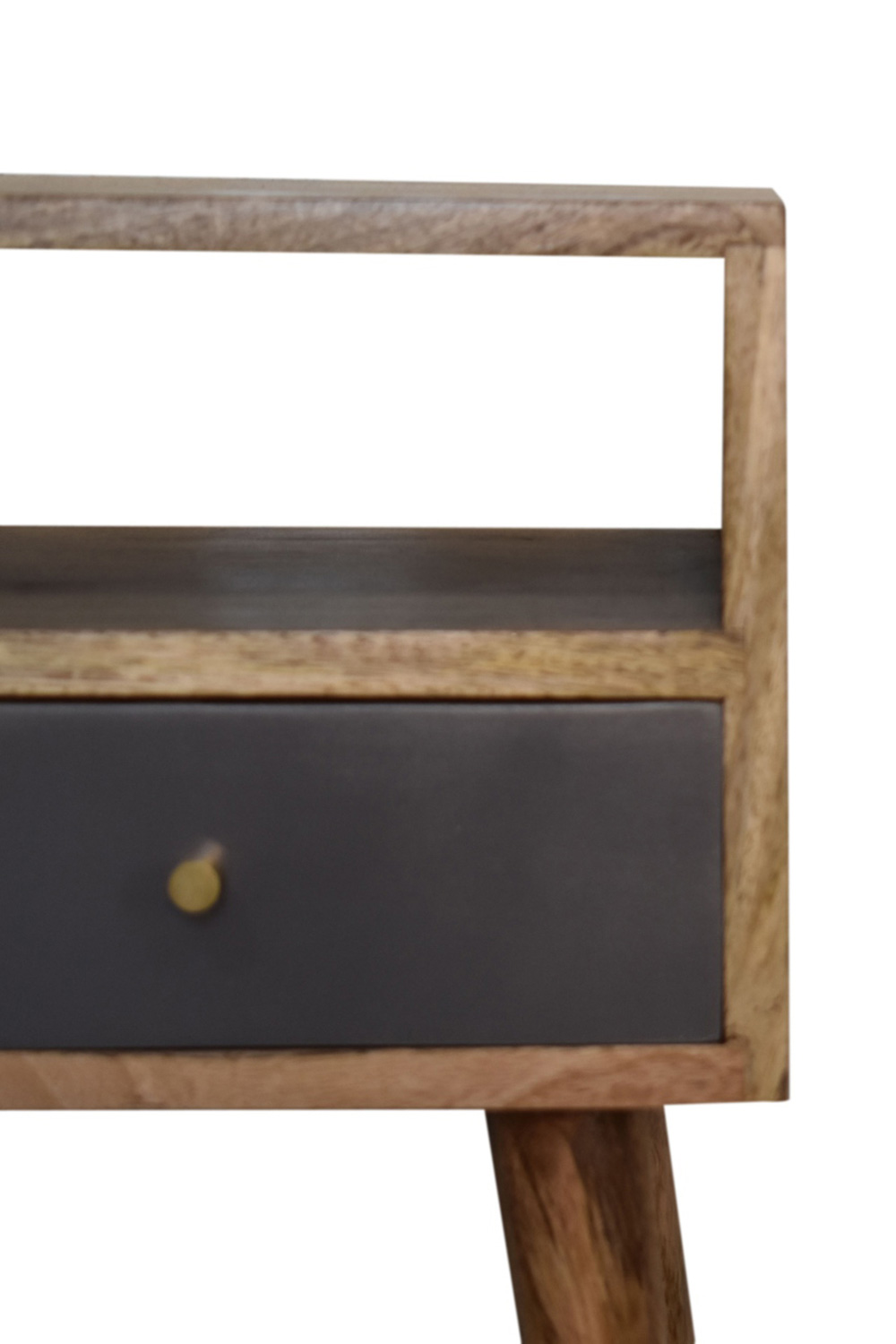 Artisan Mini Hand Painted Bedside - Slate Gray