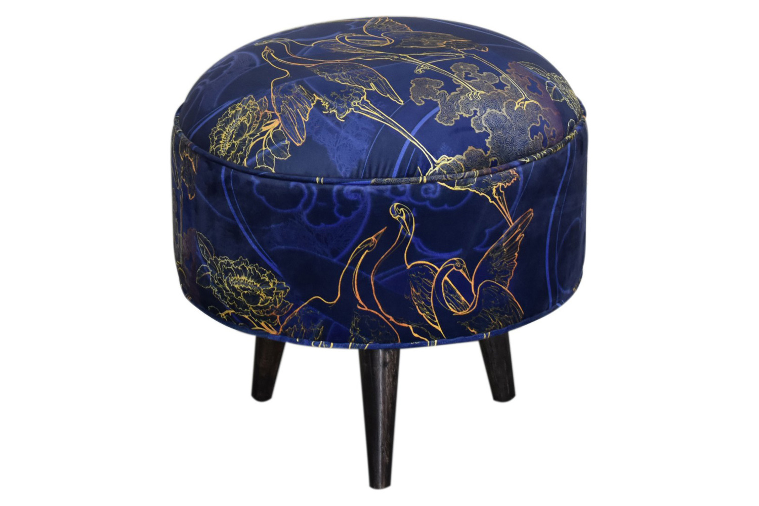 Artisan Nordic Style Footstool - Shangri-La, Velvet