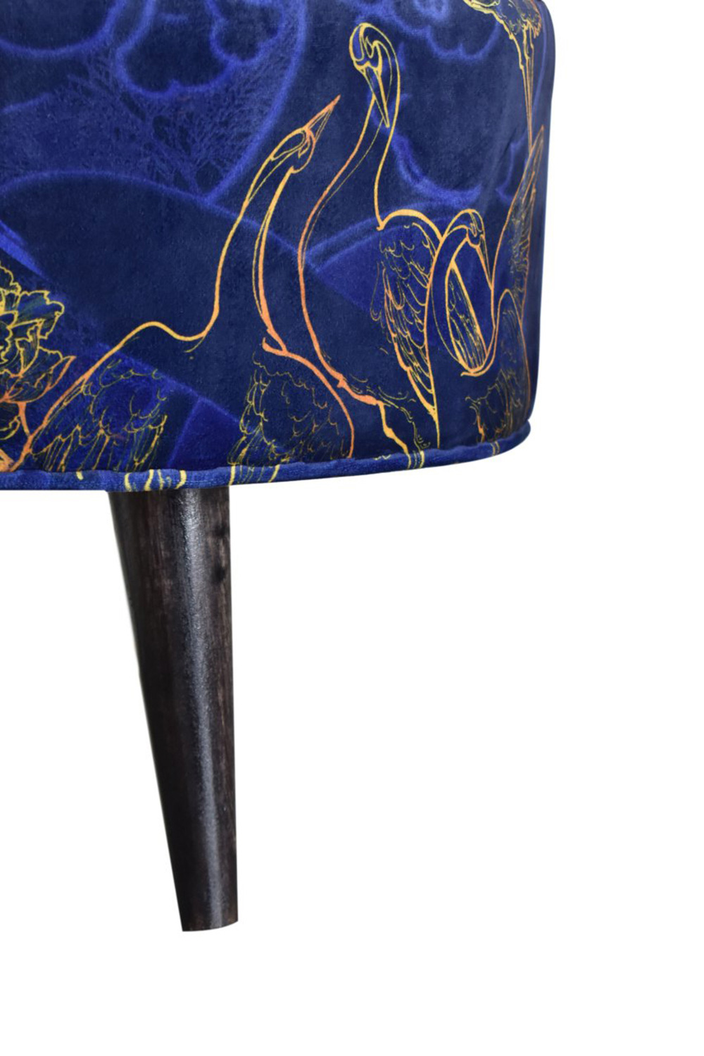 Artisan Nordic Style Footstool - Shangri-La, Velvet