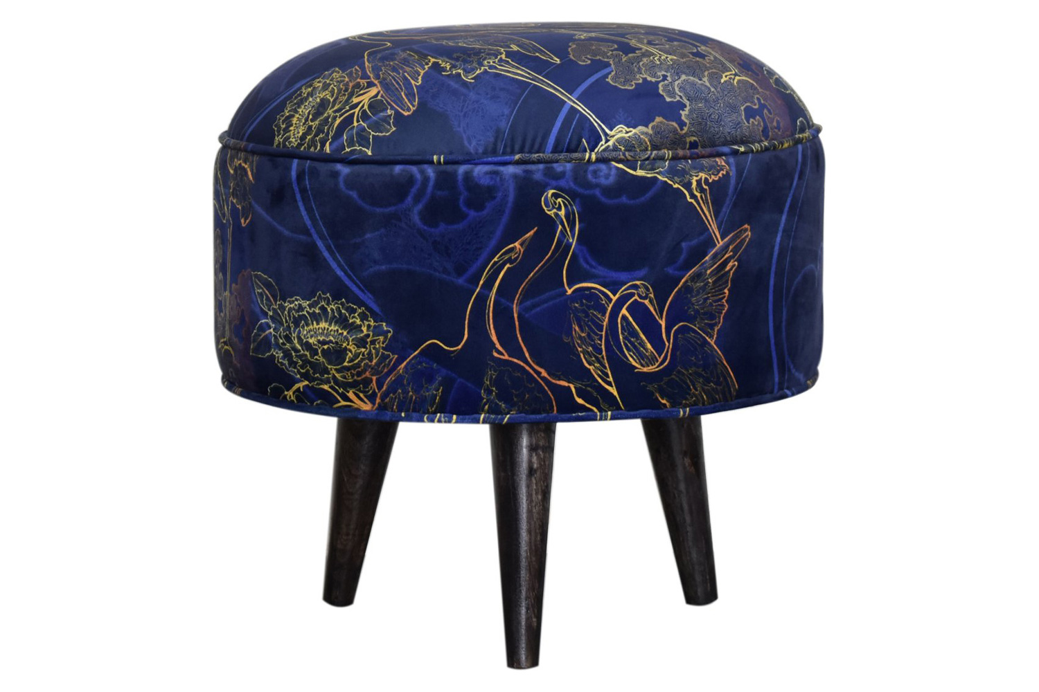 Artisan Nordic Style Footstool - Shangri-La, Velvet