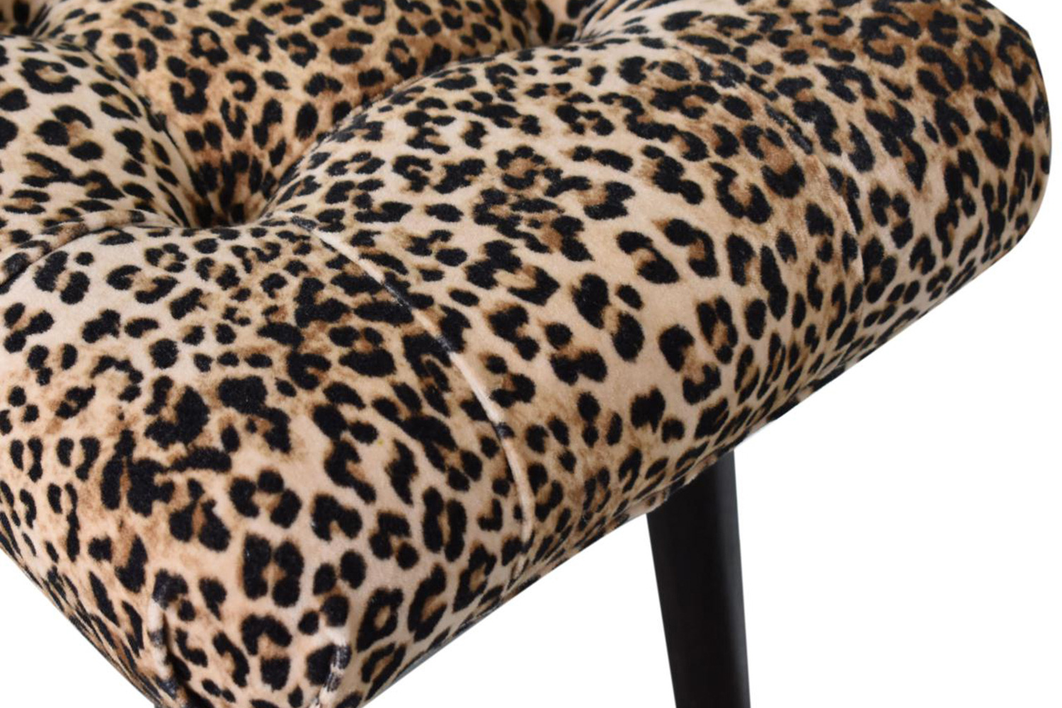 Artisan Curved Bench - Leopard, Velvet