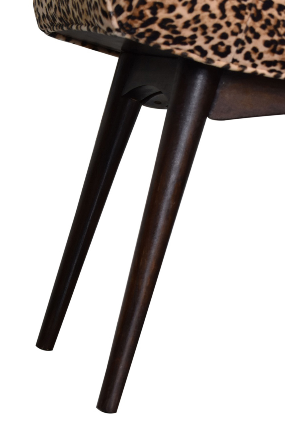 Artisan Curved Bench - Leopard, Velvet