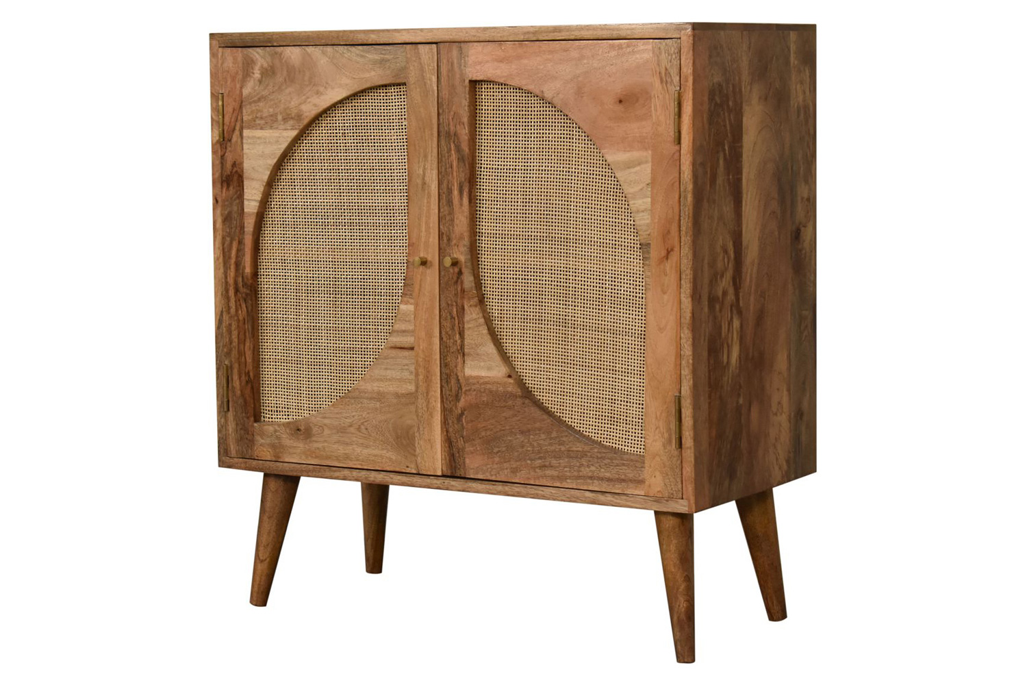 Artisan Woven Cabinet - Leaf Doors