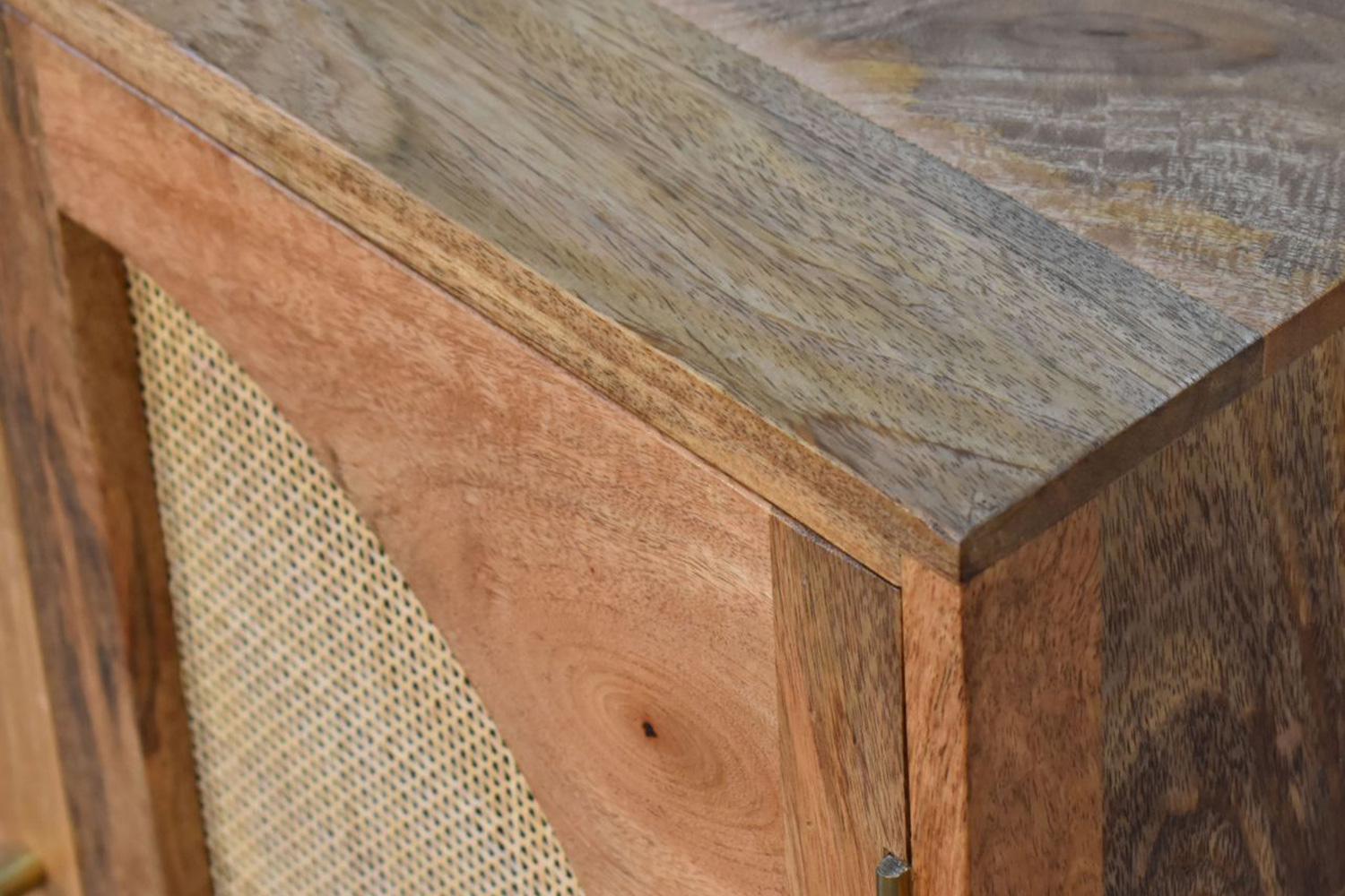 Artisan Woven Cabinet - Leaf Doors