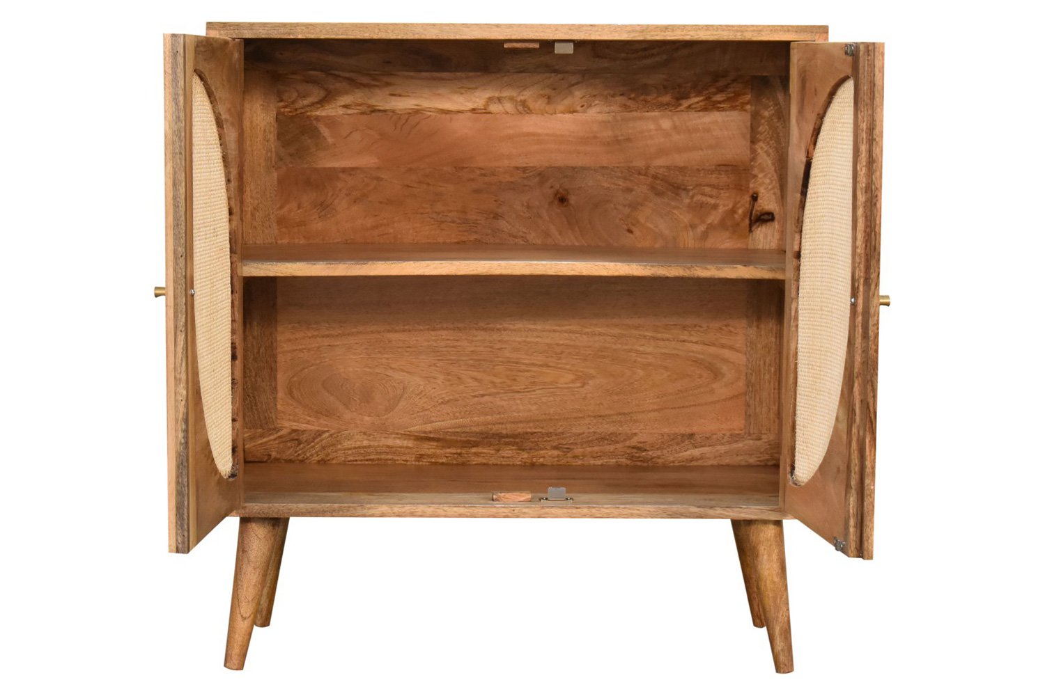 Artisan Woven Cabinet - Leaf Doors