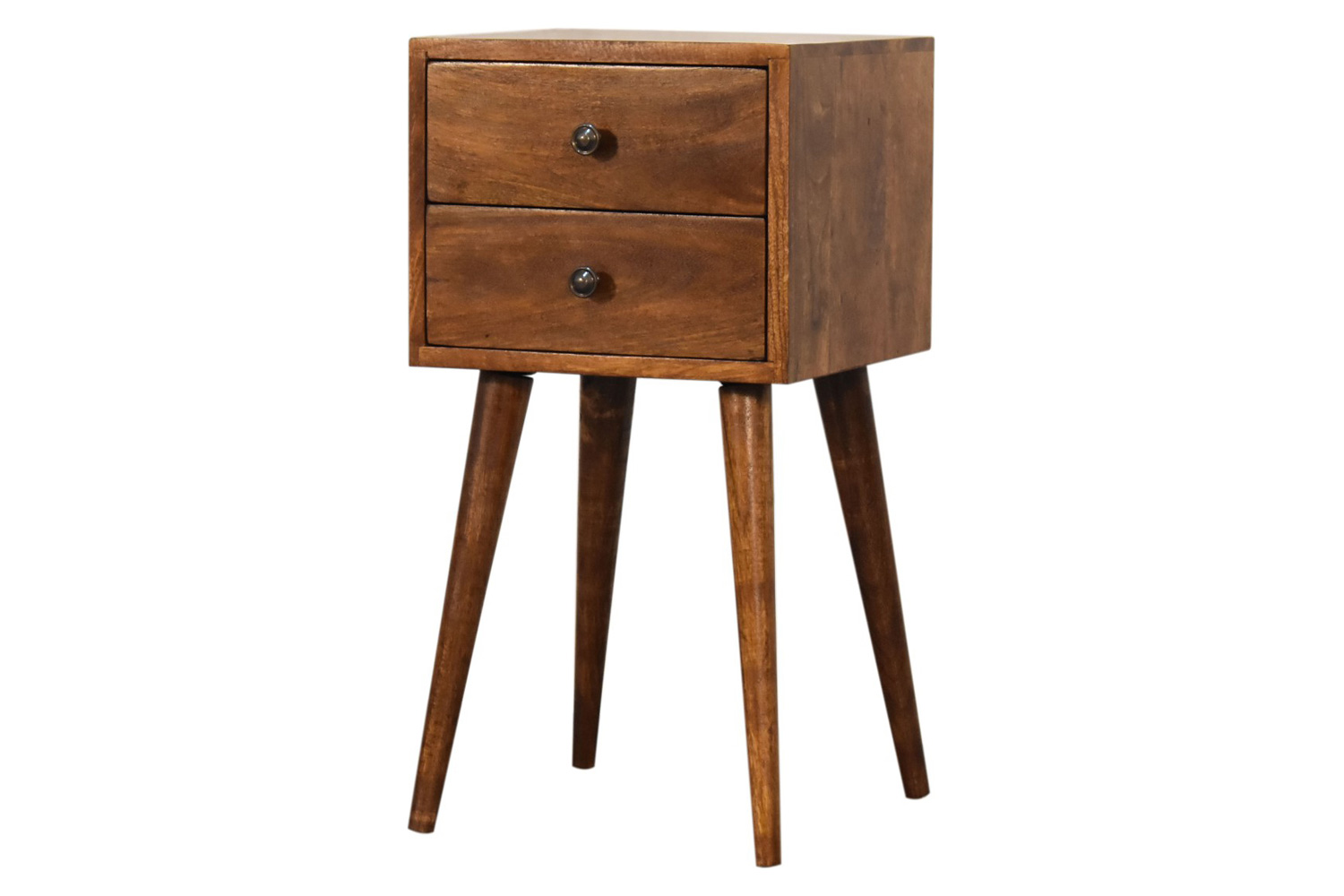 Artisan - Mini 2 Drawer Bedside in Chestnut