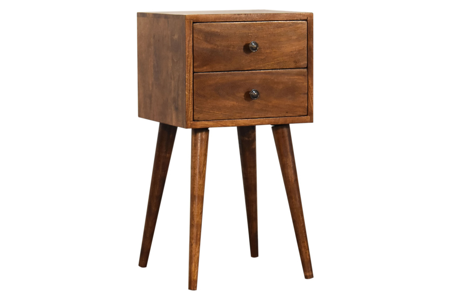 Artisan - Mini 2 Drawer Bedside in Chestnut