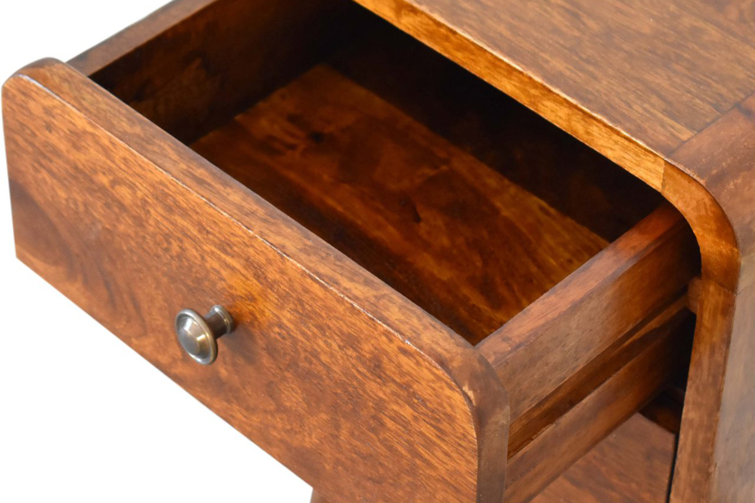 Artisan Curved Mini Bedside - Chestnut
