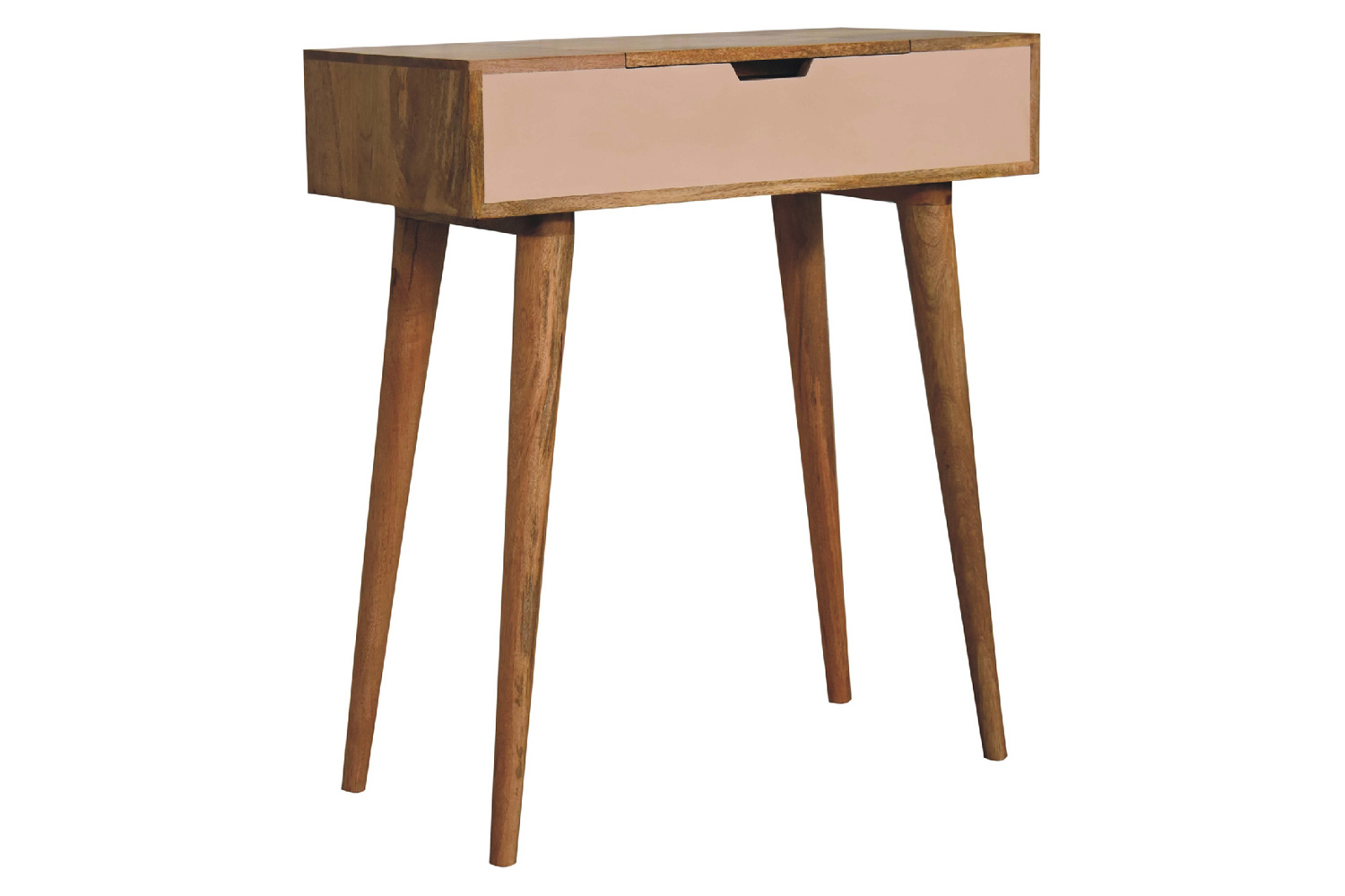 Artisan - Mini Blush Pink Dressing Table with Foldable Mirror