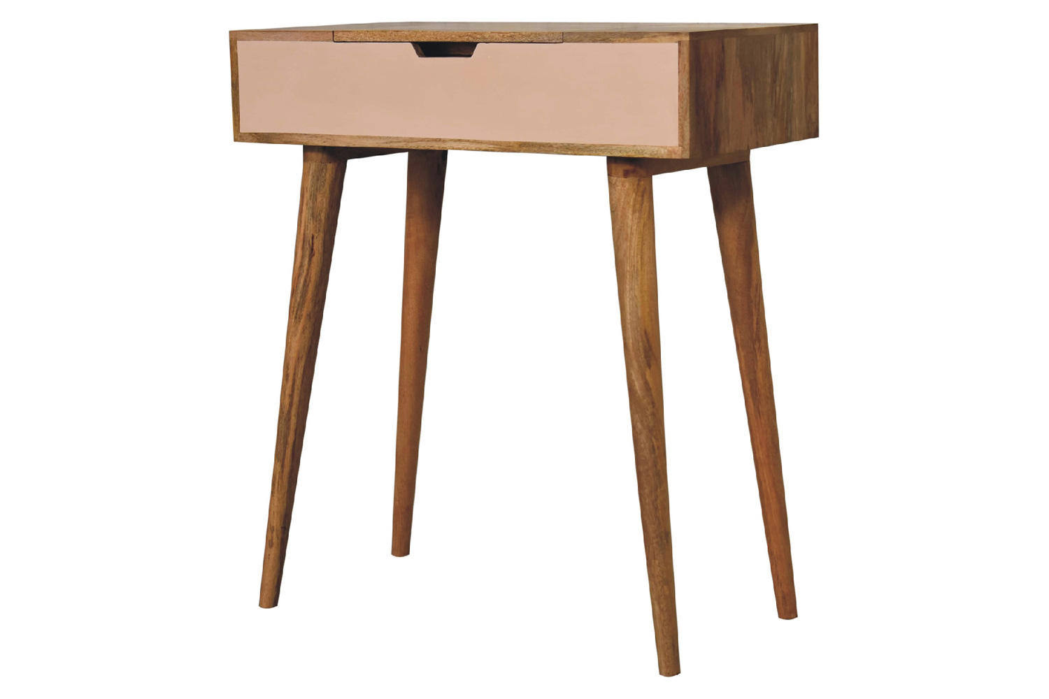 Artisan - Mini Blush Pink Dressing Table with Foldable Mirror
